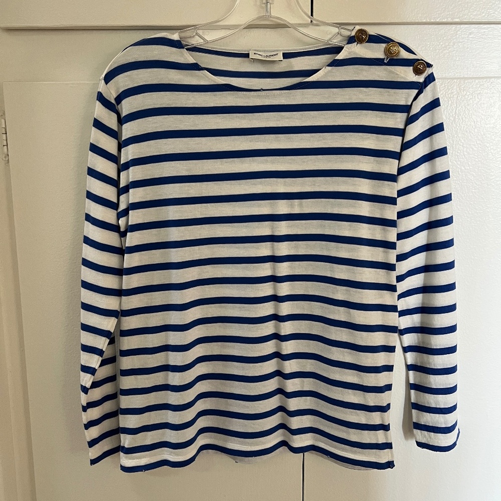 Saint Laurent striped nautical top - S